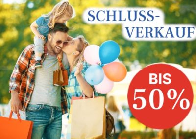 SCHLUSSVERKAUF!